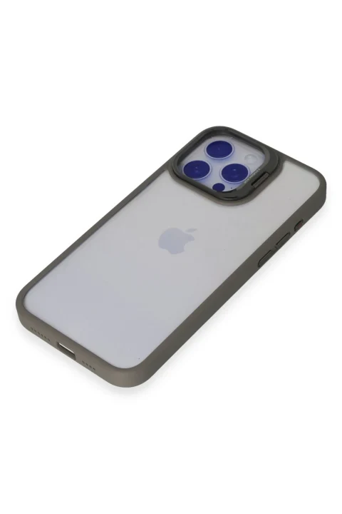 Joko Apple iPhone 15 Pro Kılıf Roblox Lens Standlı Kapak - Titan Gri