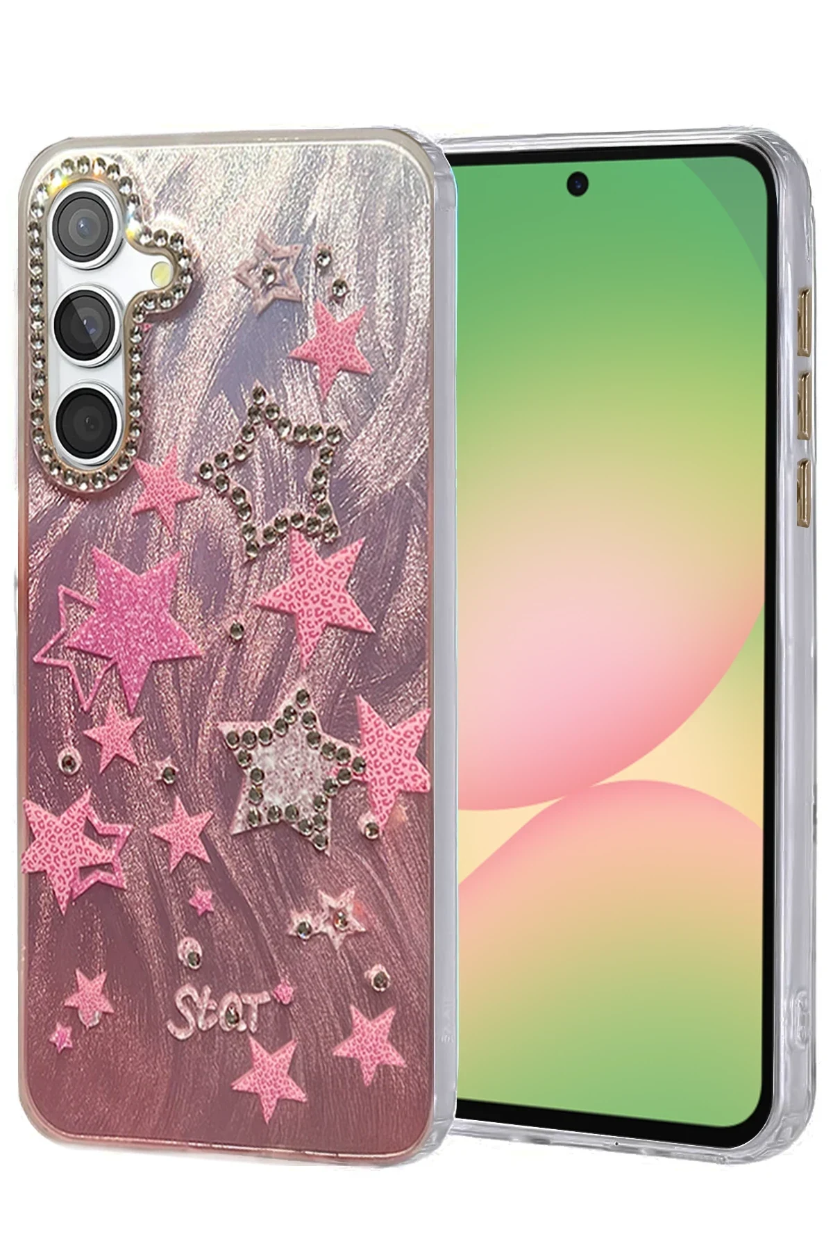 uryport Samsung Galaxy A56 Kılıf Blade Aynalı Desenli Kapak - Desen 7