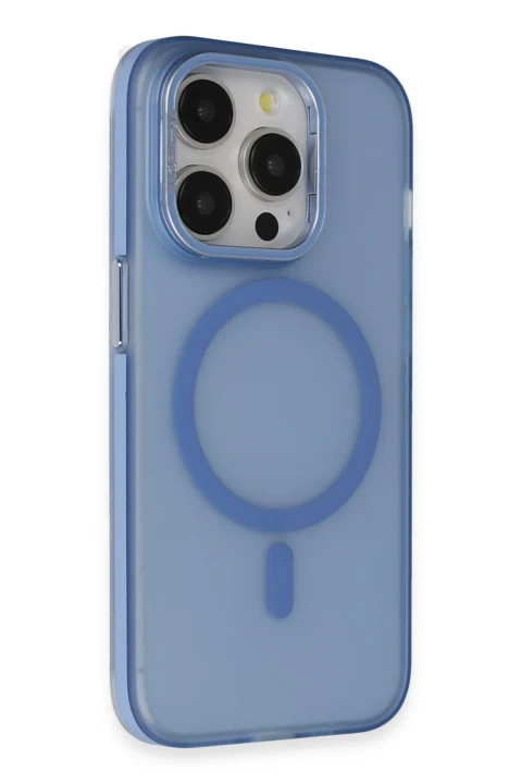 Joko Apple iPhone 14 Pro Frost Standlı Magsafe Kapak - Sierra Blue