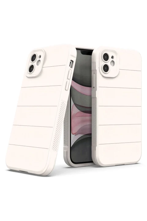 uryport Apple iPhone 11 Kılıf Optimum Silikon - Krem