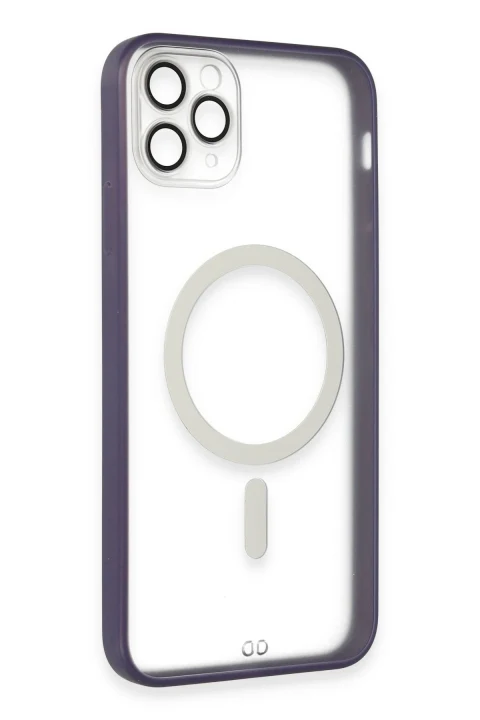 uryport Apple iPhone 11 Pro Kılıf Grand Magneticsafe Kapak - Mor