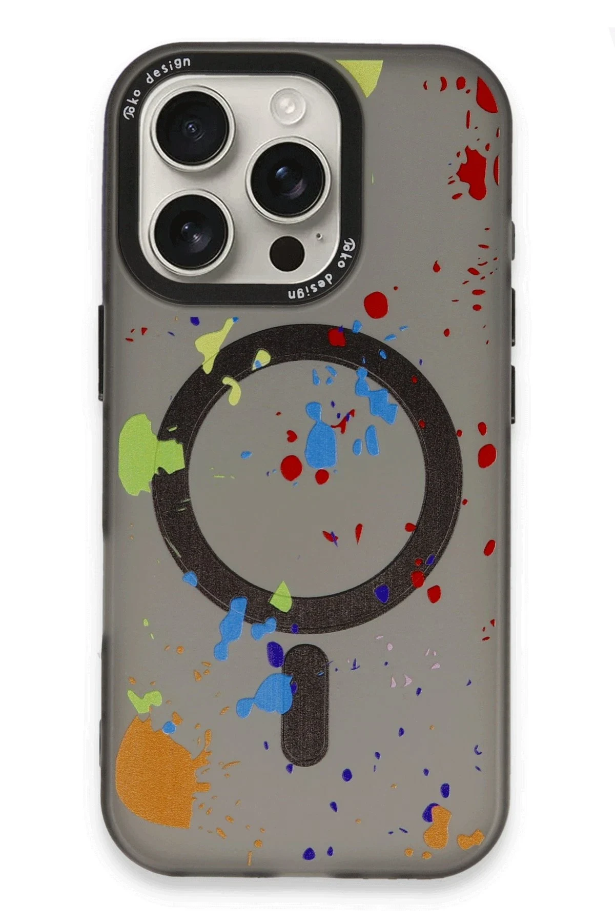 Joko Apple iPhone 16 Pro Max Colorful Magsafe Kapak - Siyah