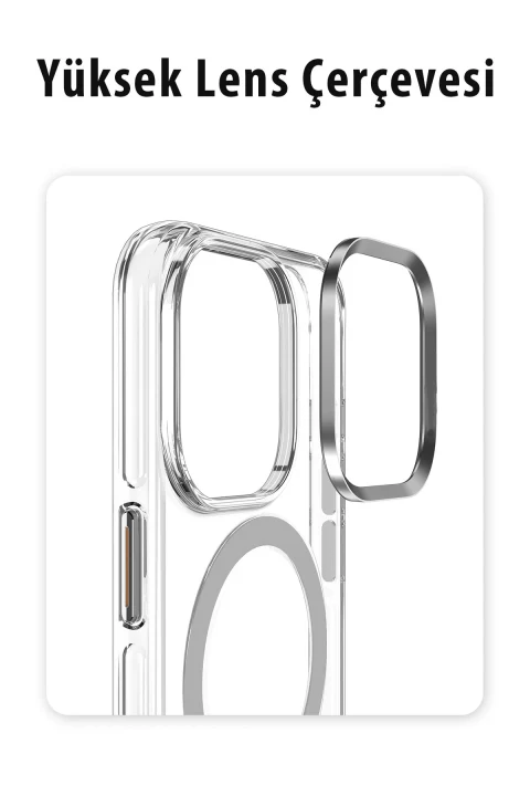 Joko Apple iPhone 14 Pro Max Crystal Magsafe Kapak - Siyah