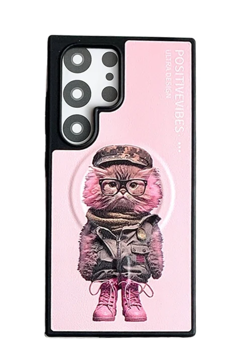 Joko Samsung Galaxy S23 Ultra Fun Magsafe Kapak - Pembe