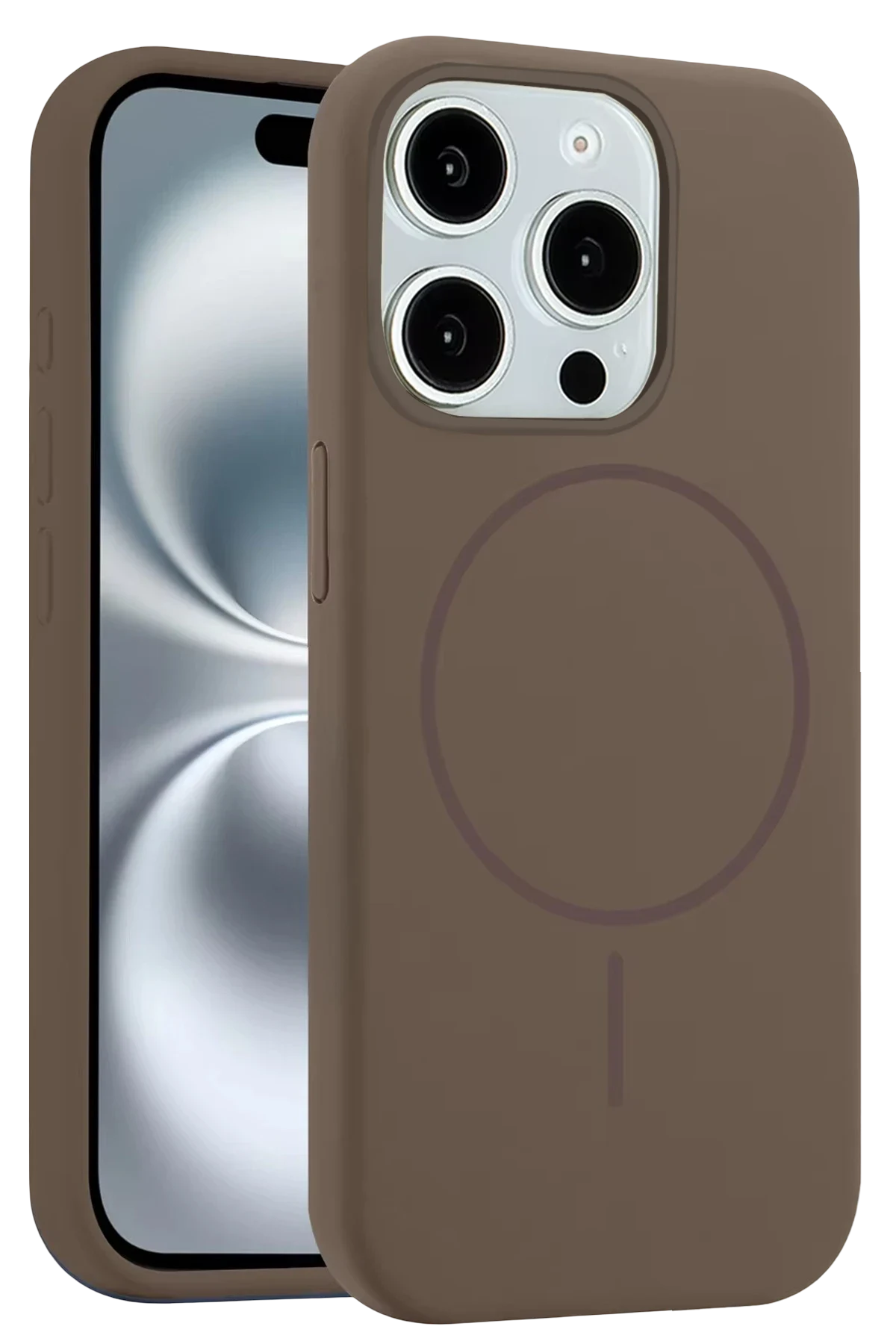 Joko Apple iPhone 14 Pro Max Kılıf Jully Magsafe Kapak - Kahverengi