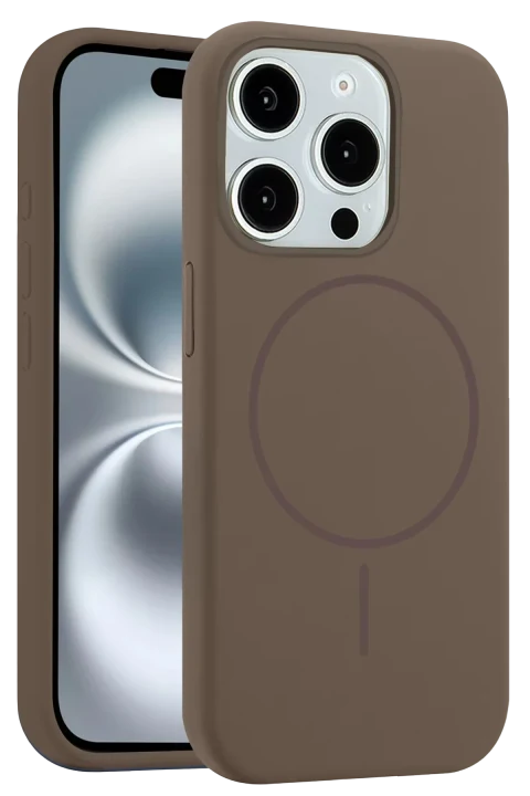 Joko Apple iPhone 14 Pro Max Kılıf Jully Magsafe Kapak - Kahverengi