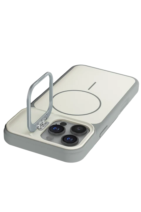 Joko Apple iPhone 16 Pro Max Pale Magsafe Standlı Kapak - Beyaz