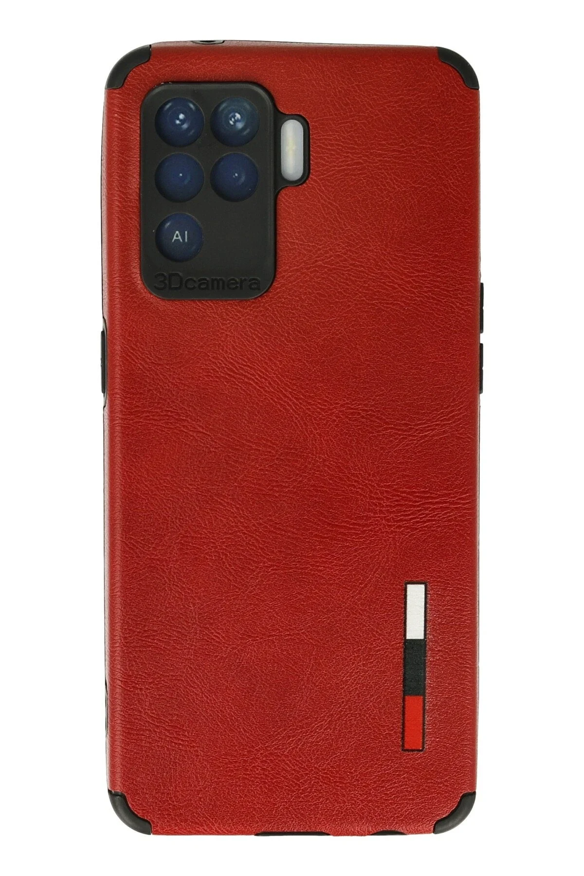 uryport Oppo Reno 5 Lite Kılıf Loop Deri Silikon - Kırmızı