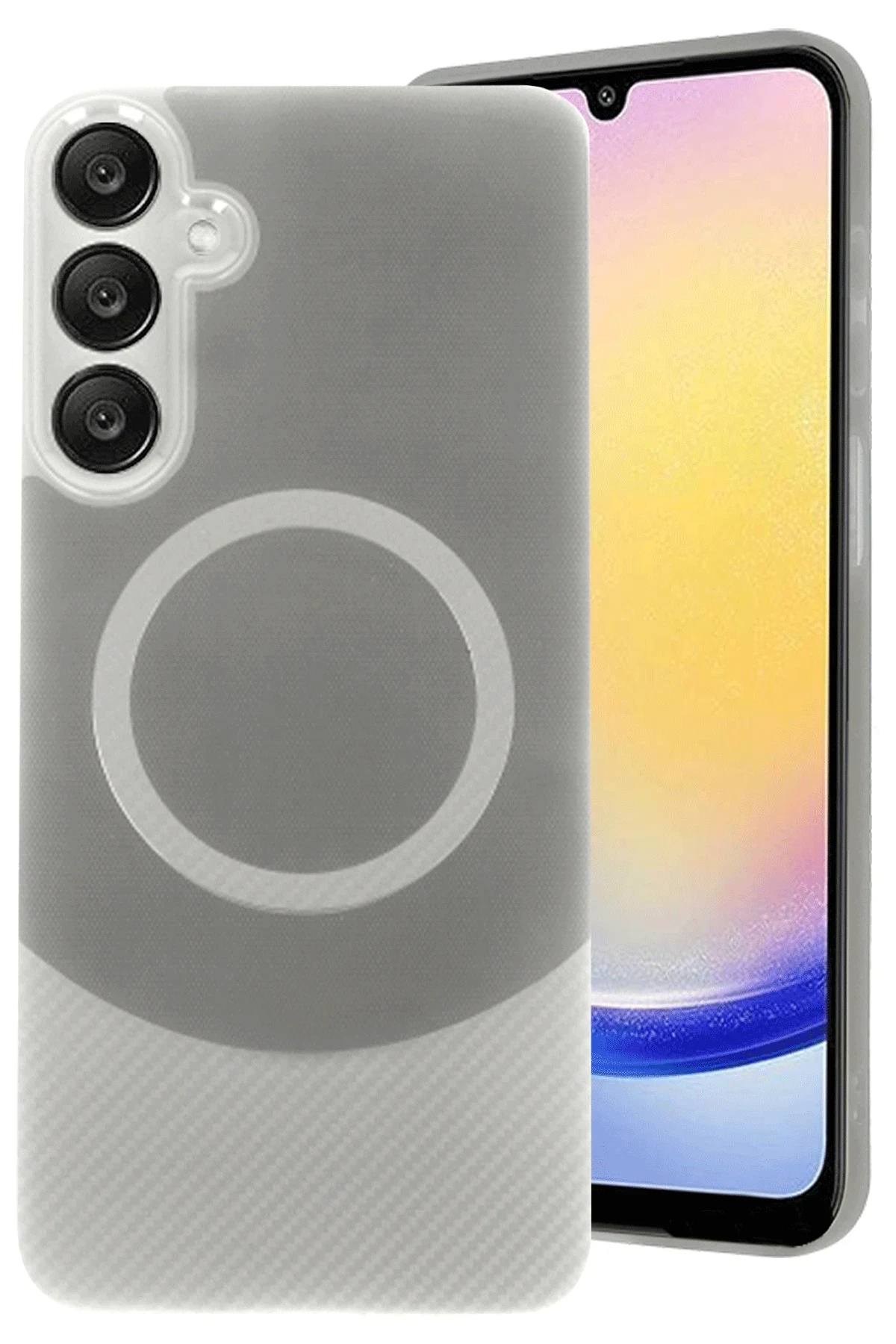 uryport Samsung A16 5G Kılıf Maya Karbon Kapak - Gri