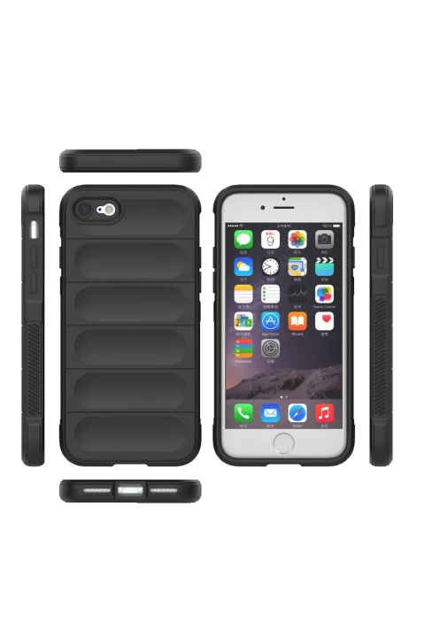 uryport Apple iPhone 7 Kılıf Optimum Silikon - Siyah