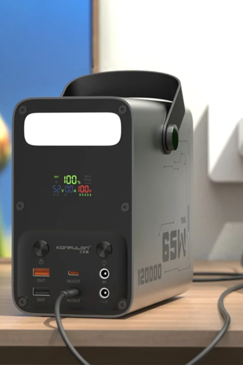 Konfulon A70Q 120.000 mAh 65W PD Hızlı Şarj Powerbank - Gri