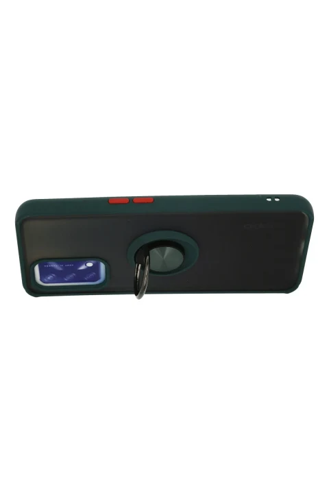 uryport Oppo A74 4G Kılıf Montreal Yüzüklü Silikon Kapak - Yeşil