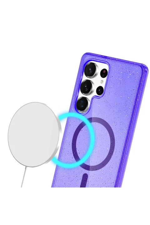 Joko Samsung Galaxy S24 Ultra Kılıf Star Magsafe Kapak - Mor