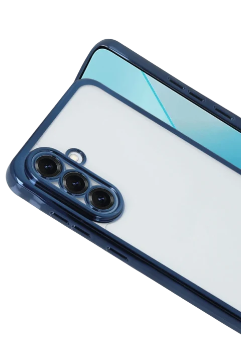 uryport Samsung Galaxy A17 5G Razer Lensli Silikon - Lacivert