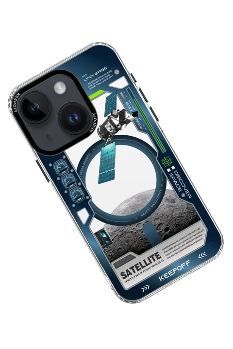 Keep Off Apple iPhone 15 Aerospace Magsafe Kapak - Satellite