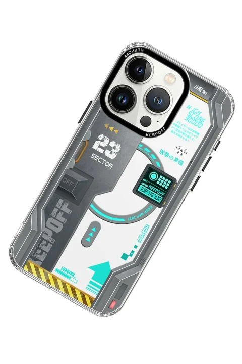 Keep Off Apple iPhone 15 Pro Max Future Armor Magsafe Kapak - Advance Attack