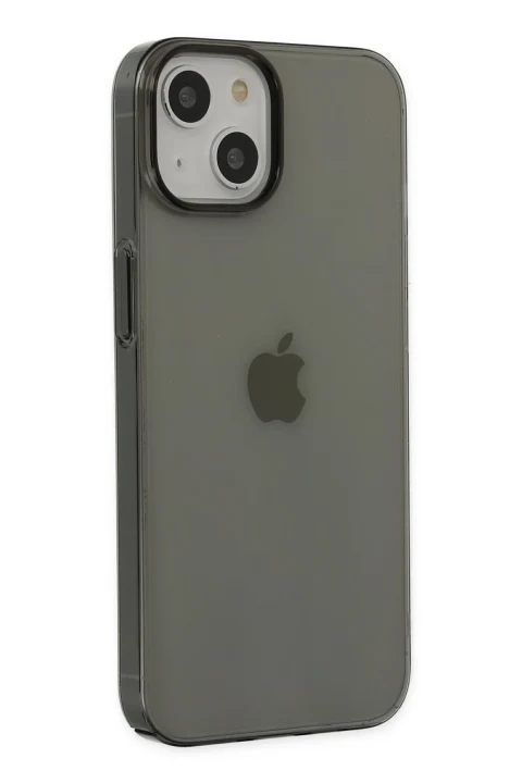uryport Apple iPhone 14 Kılıf Pc Sert Şeffaf Kapak - Siyah