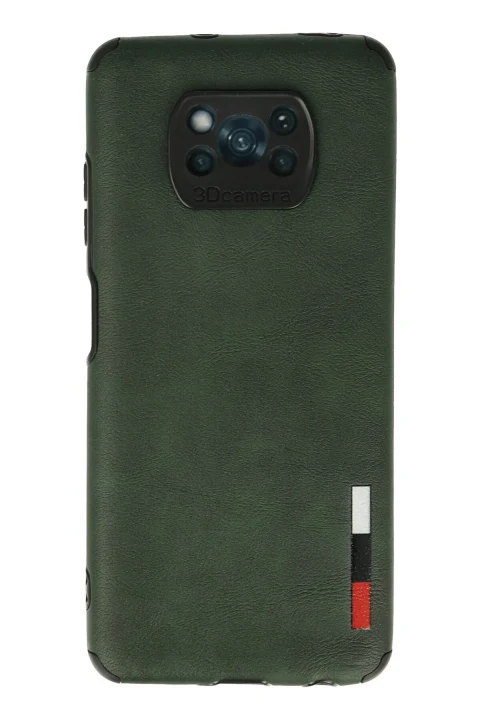 uryport Xiaomi Pocophone X3 Kılıf Loop Deri Silikon - Yeşil