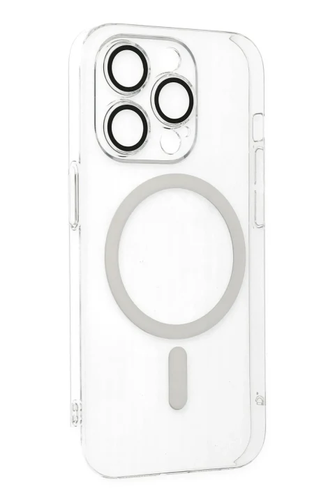 uryport Apple iPhone 14 Pro Max Kılıf Kaou Magneticsafe Slim Kapak - Şeffaf