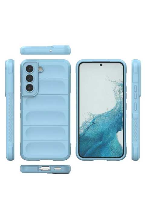 uryport Samsung Galaxy S21 Kılıf Optimum Silikon - Sky Blue