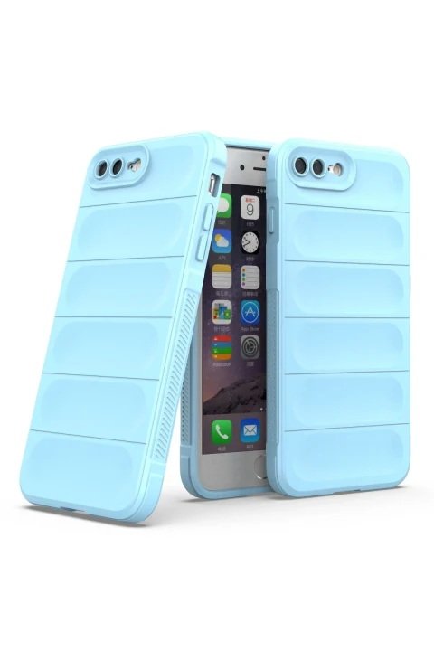 uryport Apple iPhone 7 Plus Kılıf Optimum Silikon - Sky Blue