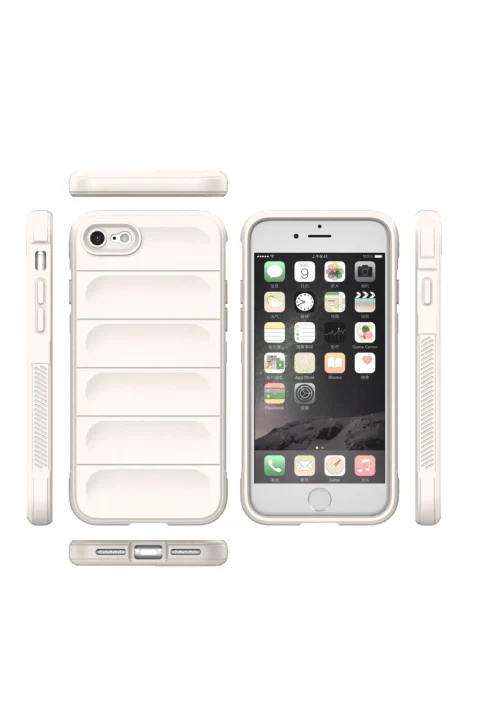 uryport Apple iPhone 7 Kılıf Optimum Silikon - Krem