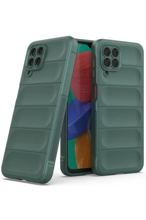 uryport Samsung Galaxy M33 Kılıf Optimum Silikon - Koyu Yeşil