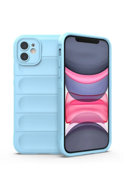 uryport Apple iPhone 11 Kılıf Optimum Silikon - Sky Blue