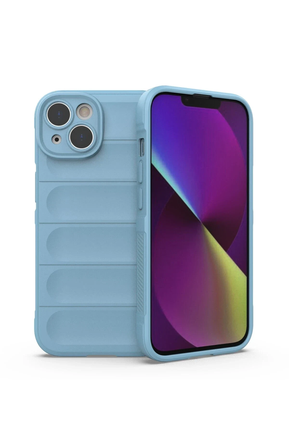 uryport Apple iPhone 13 Kılıf Optimum Silikon - Sky Blue