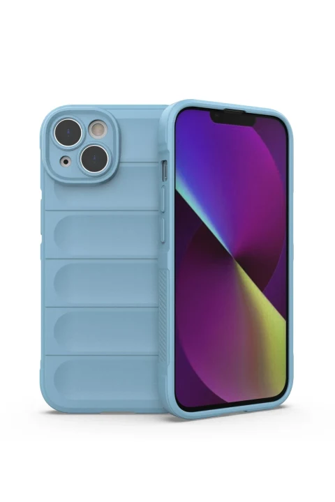 uryport Apple iPhone 13 Kılıf Optimum Silikon - Sky Blue