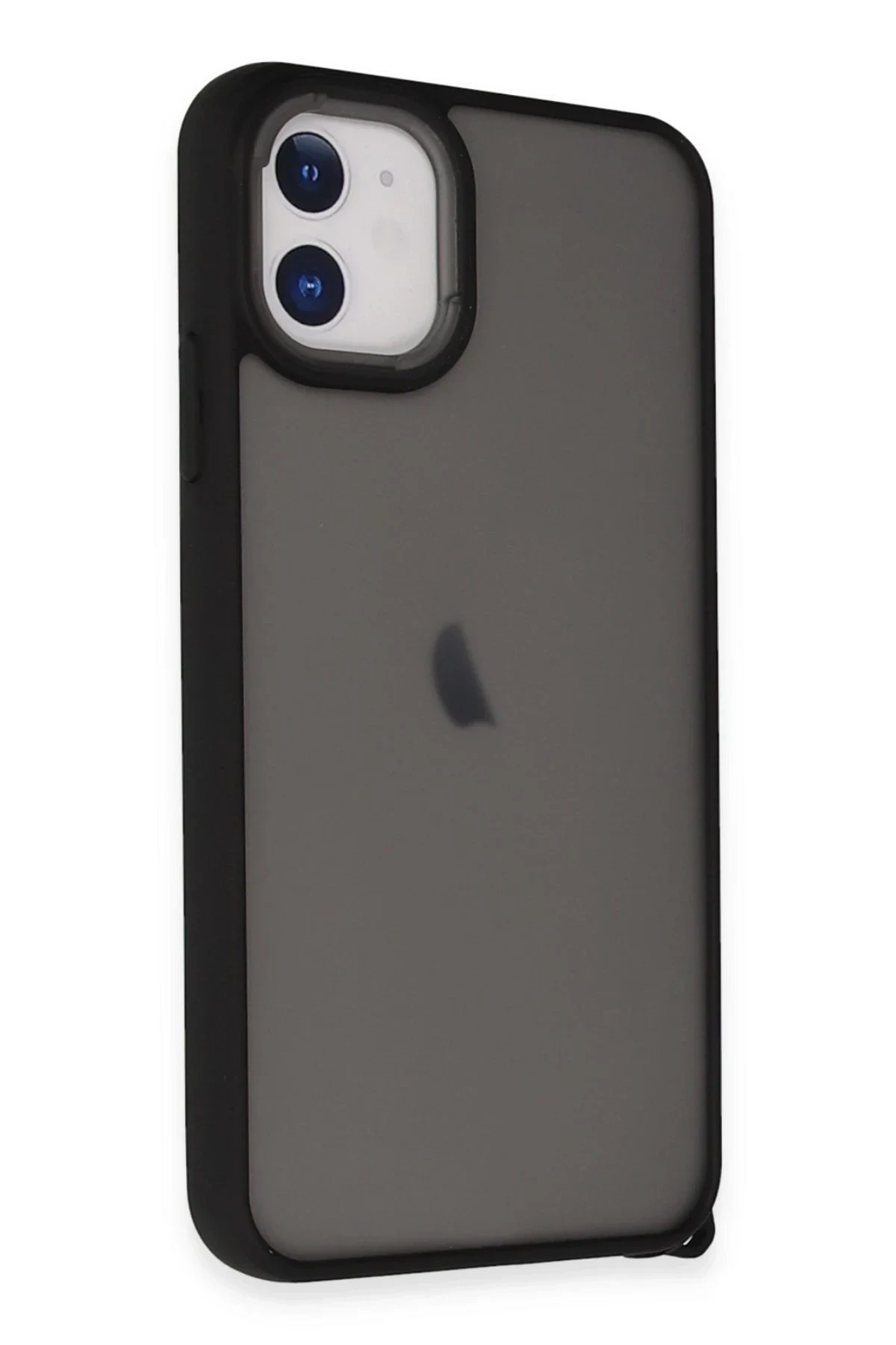 uryport Apple iPhone 12 Kılıf Elegant Kapak - Siyah