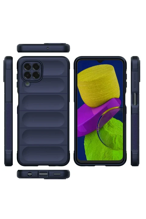 uryport Samsung Galaxy M33 Kılıf Optimum Silikon - Lacivert