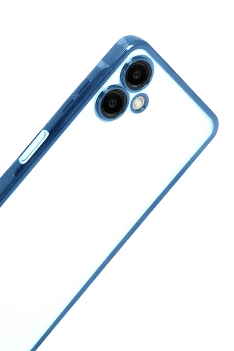 uryport Samsung Galaxy A07 4G Razer Lensli Silikon - Açık Mavi