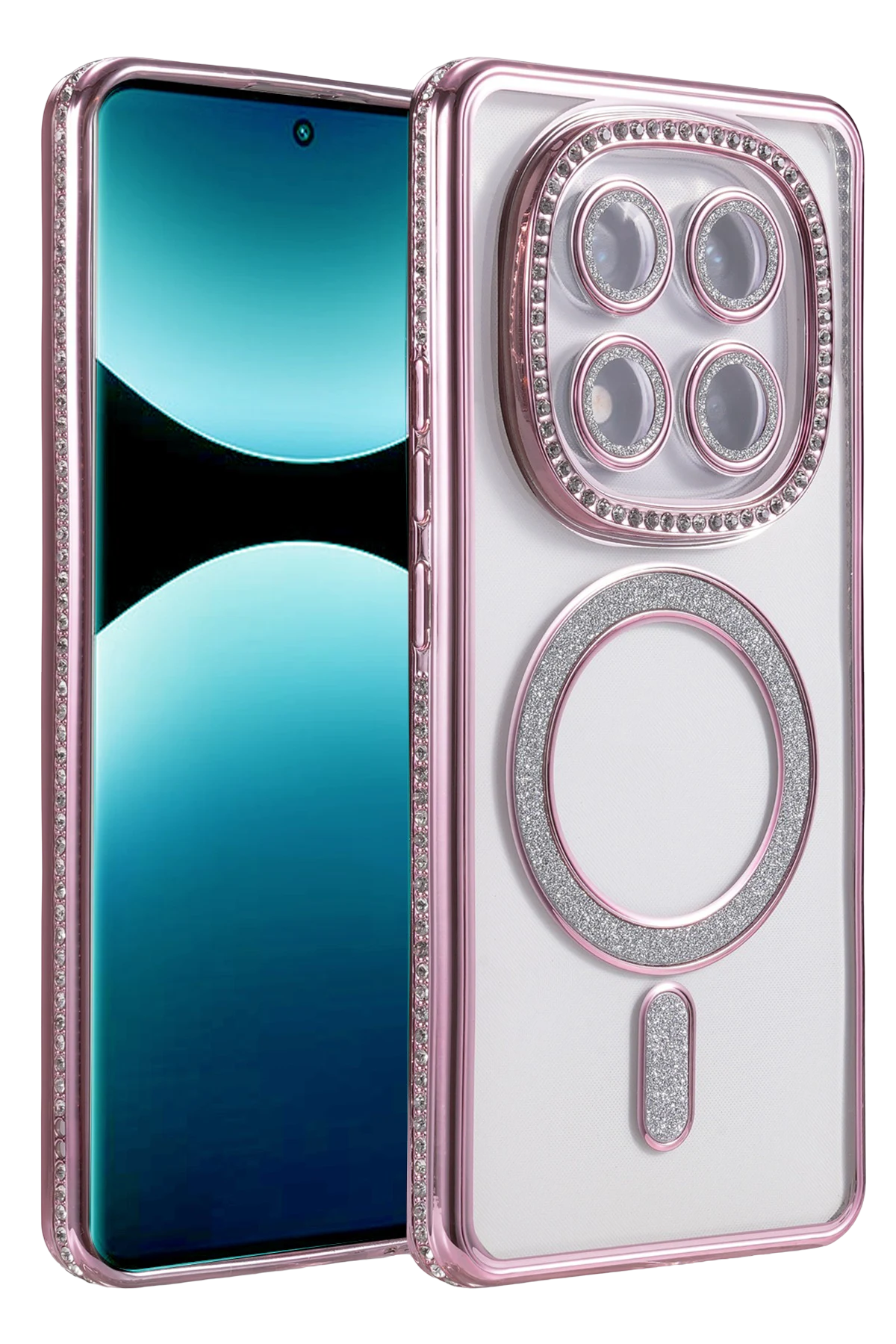 uryport Xiaomi Redmi Note 15 Pro 5G Joke Simli Magneticsafe Kılıf - Pembe