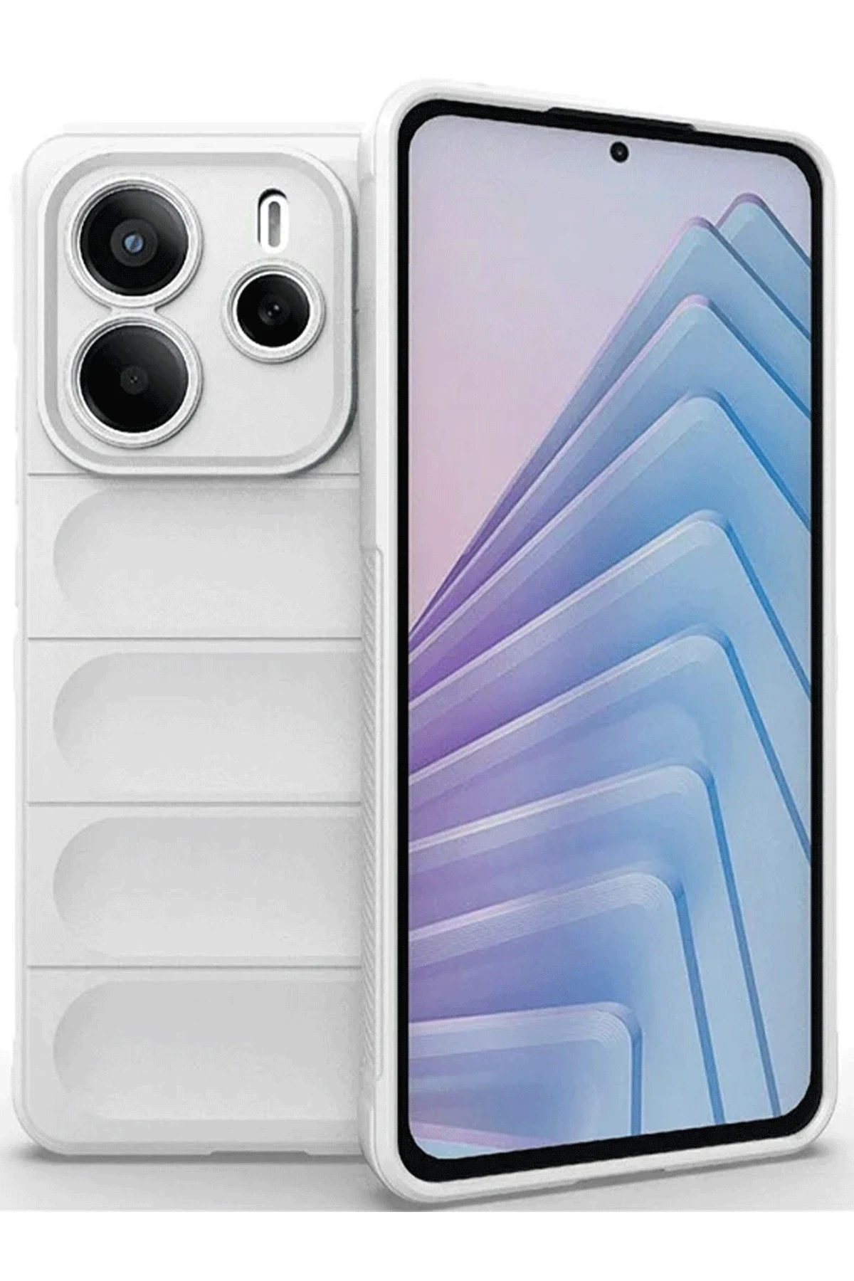 uryport Xiaomi Redmi Note 14 4G Kılıf Optimum Silikon - Krem