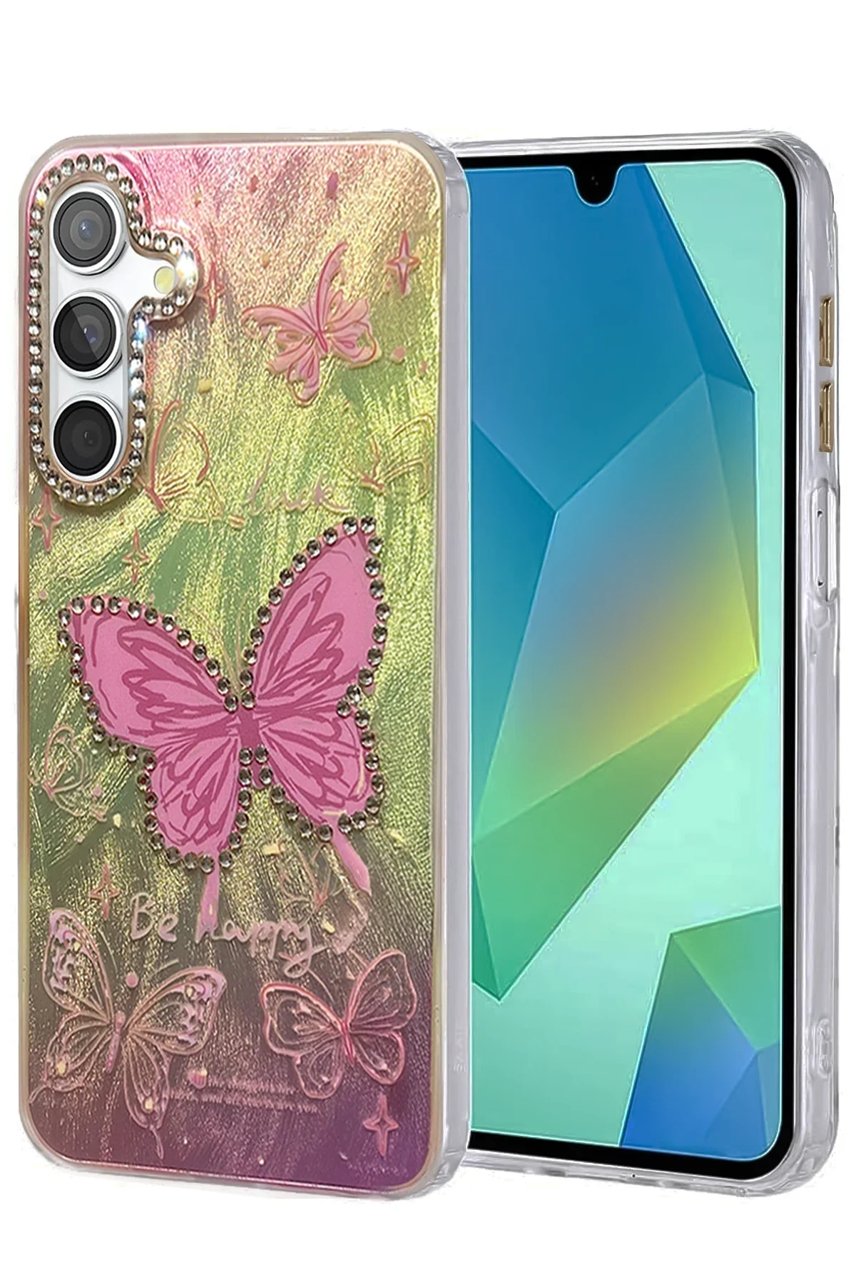 uryport Samsung Galaxy A16 5G Kılıf Blade Aynalı Desenli Kapak - Desen 5