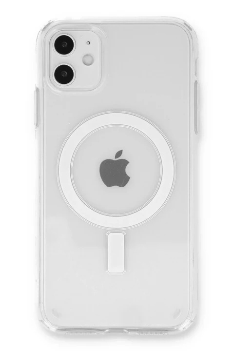 uryport Apple iPhone 11 Kılıf Pc Real Magsafe Kapak - Şeffaf