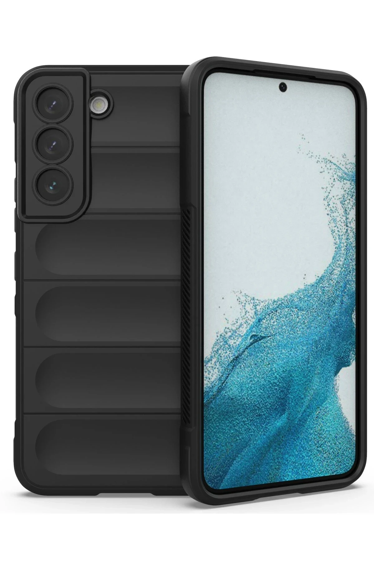 uryport Samsung Galaxy S22 Kılıf Optimum Silikon - Siyah