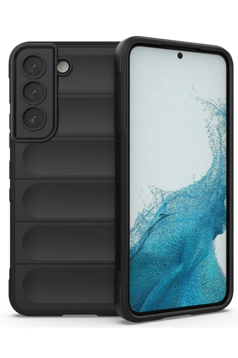 uryport Samsung Galaxy S22 Kılıf Optimum Silikon - Siyah