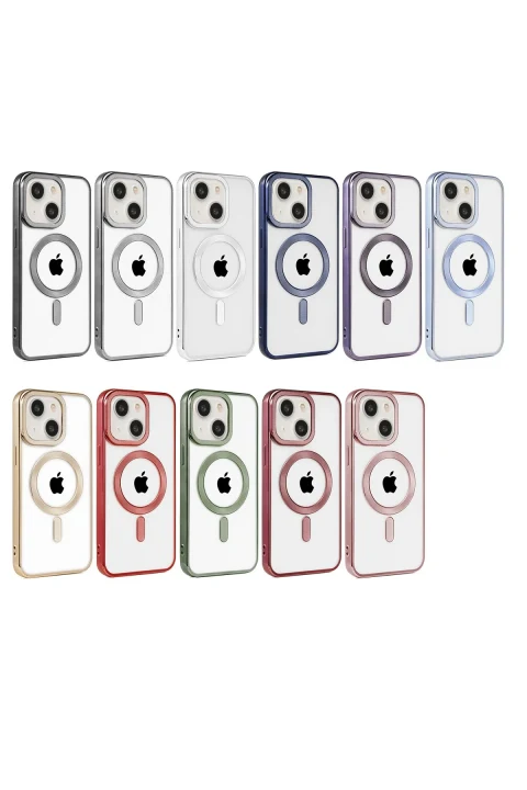 uryport Apple iPhone 15 Kılıf Kronos Magsafe Kapak - Kırmızı