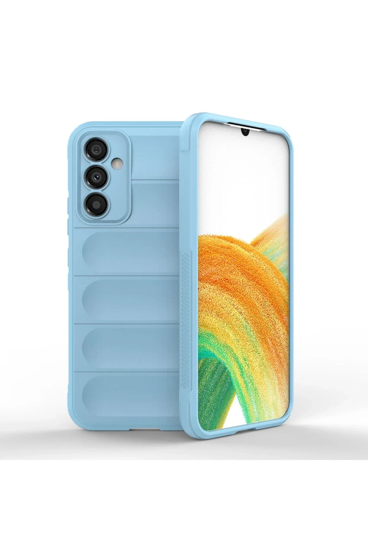 uryport Samsung Galaxy A34 5G Kılıf Optimum Silikon - Sky Blue