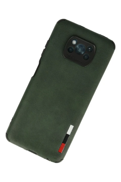 uryport Xiaomi Pocophone X3 Kılıf Loop Deri Silikon - Yeşil