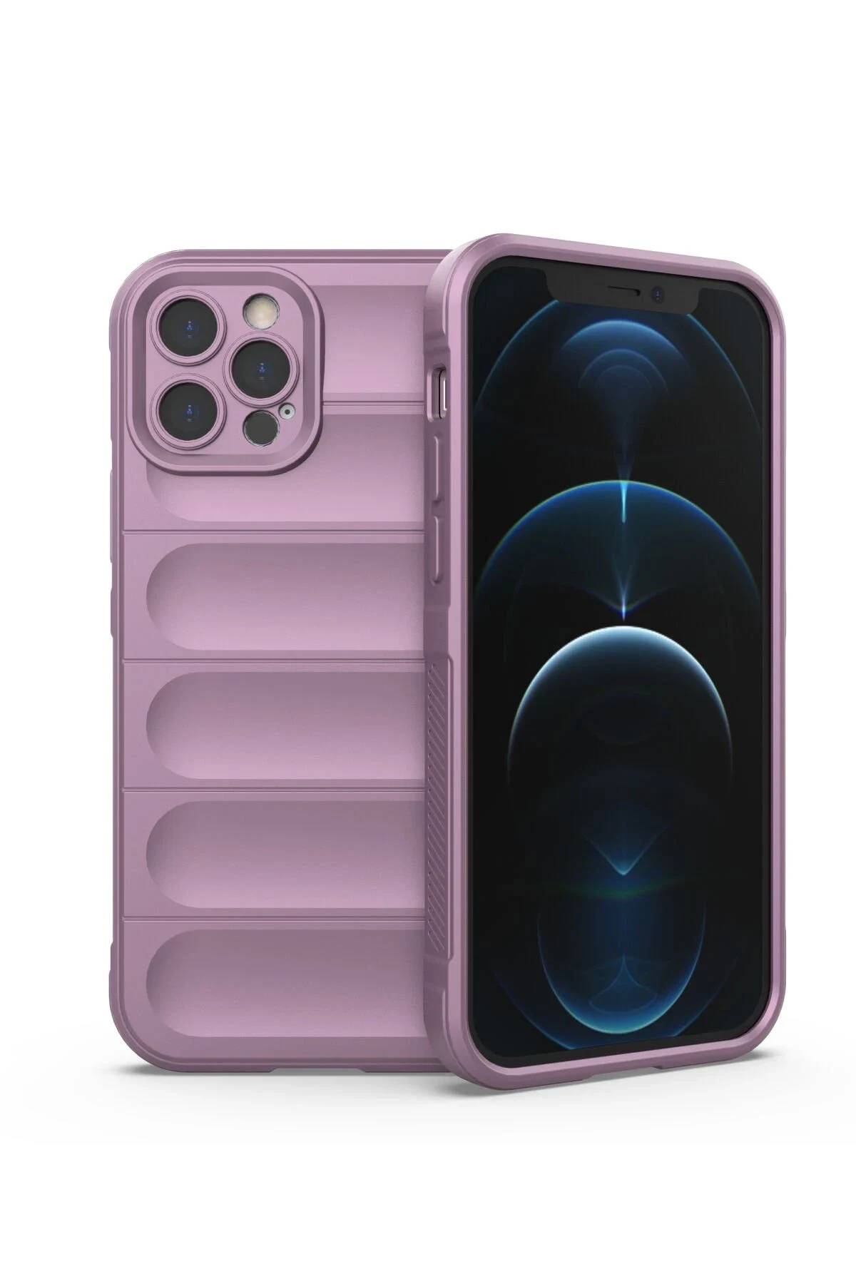 uryport Apple iPhone 12 Pro Max Kılıf Optimum Silikon - Mor