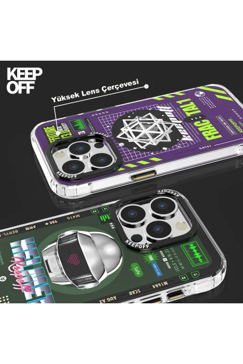Keep Off Apple iPhone 15 Pro Parallel Space Time Magsafe Kapak - Heart of Atom