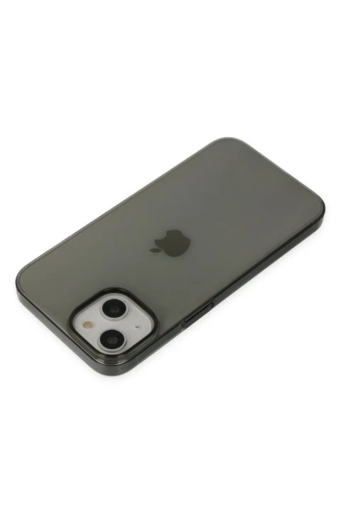 uryport Apple iPhone 14 Kılıf Pc Sert Şeffaf Kapak - Siyah