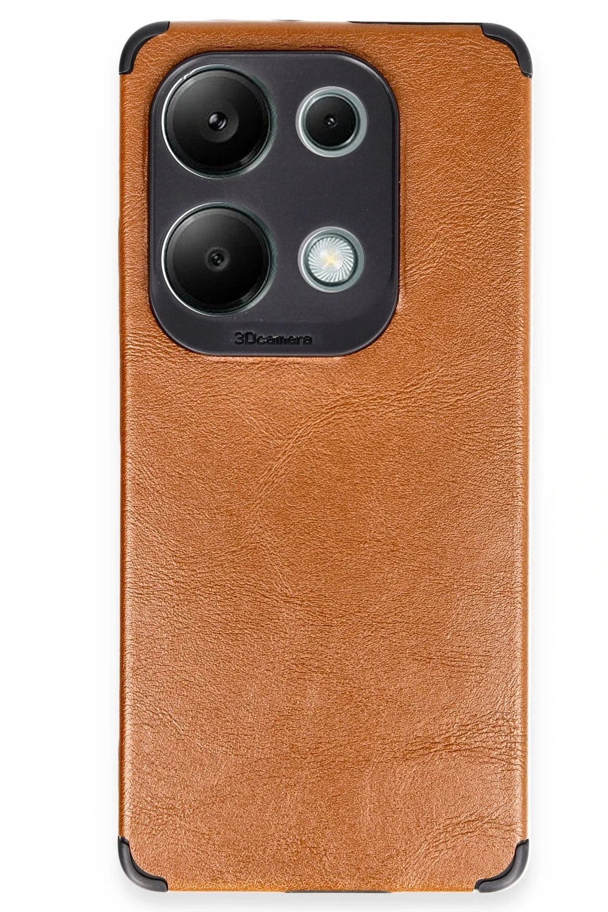 uryport Xiaomi Redmi Note 13 4G Kılıf Loop Deri Silikon - Kahverengi