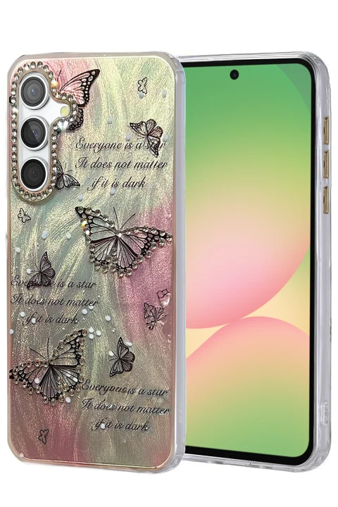 uryport Samsung Galaxy A56 Kılıf Blade Aynalı Desenli Kapak - Desen 6