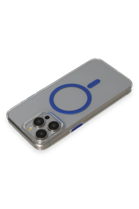 Joko Apple iPhone 15 Pro Bubble Magsafe Kapak - Lacivert