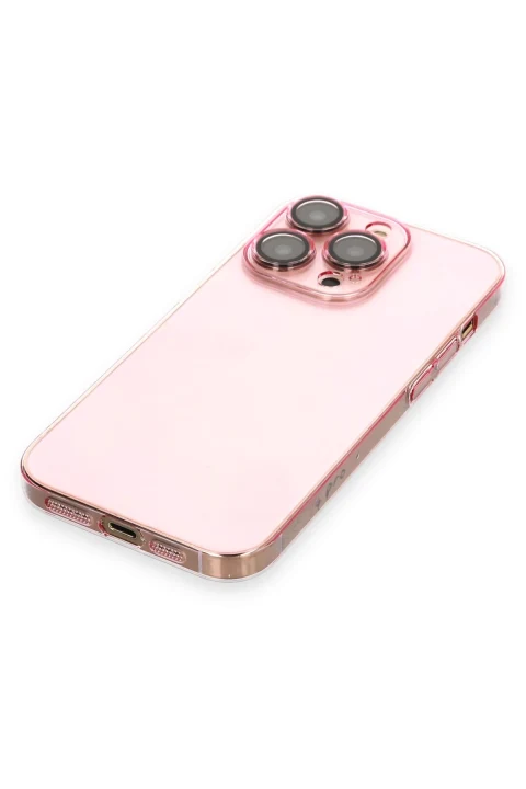 uryport Apple iPhone 14 Pro Max Kılıf Armada Lensli Kapak - Rose Gold