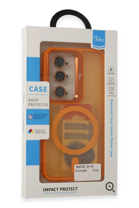 Joko Samsung Galaxy S24 Flet Lens Magsafe Kapak - Gri